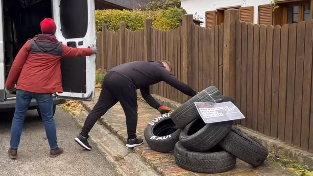 Az illegalitás érdekessé teszi! Orbán Viktor felcsúti háza elé illegális gumiszemét került – videó