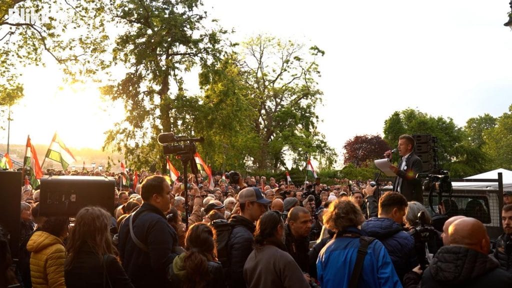 Magyar Péter tüntetése: a felgyülemlett indulatok kirobbanása a vége felé