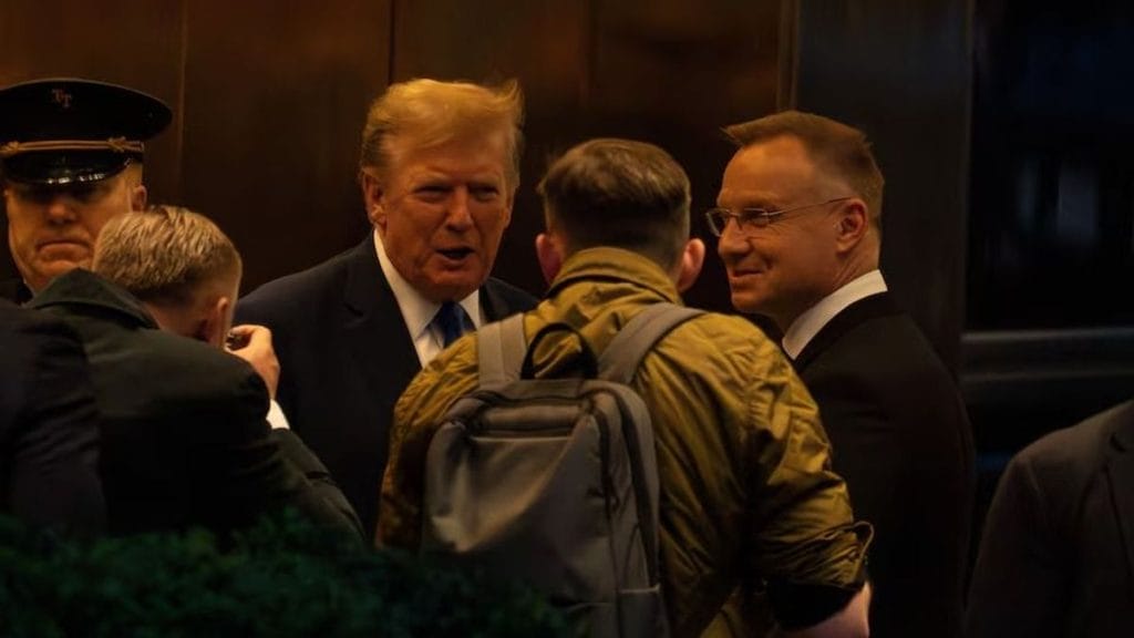 A lengyel elnököt is fogadta magánrezidenciáján Donald Trump Orbán Viktor után