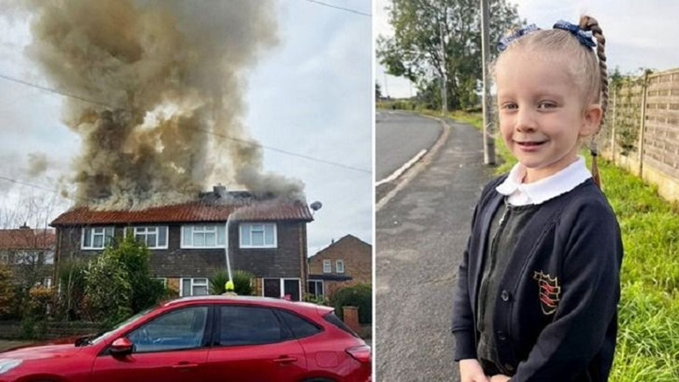 A bátorság hősei: 6 éves kislány mentette meg a családját az égő házban