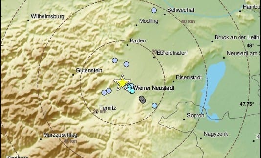 Ausztriában történt földrengés közel a magyar határhoz