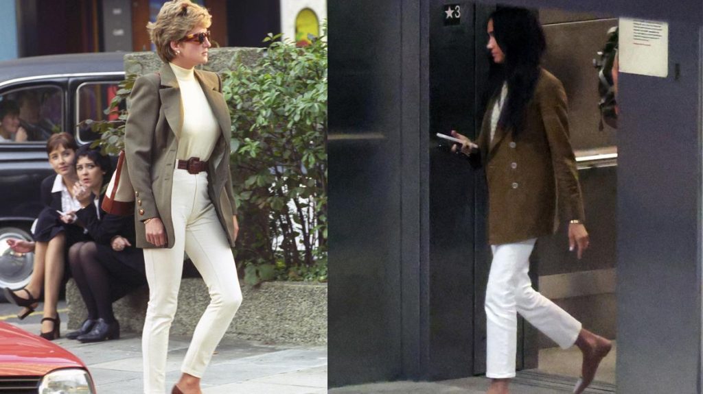 Visszatérő divat: Meghan Markle és Diana hercegné stílusának hasonlósága fotókon