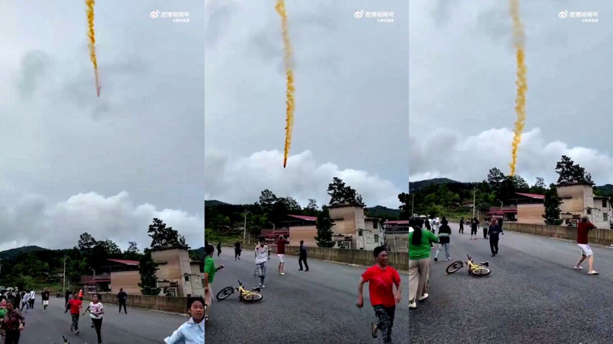 Az ég vészes játéka: Kínai űrrakéta darabok landoltak lakott területen – videófelvétel!