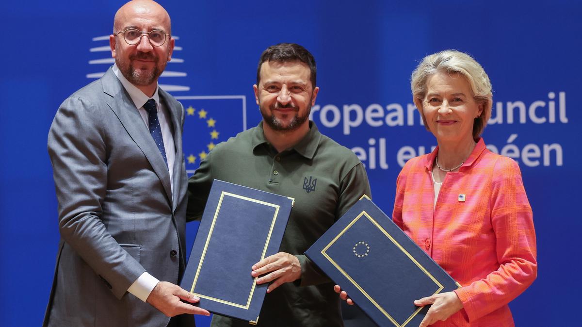 Az EU ígérete Ukrajnának: Létrejött a megállapodás Zelenszkijvel