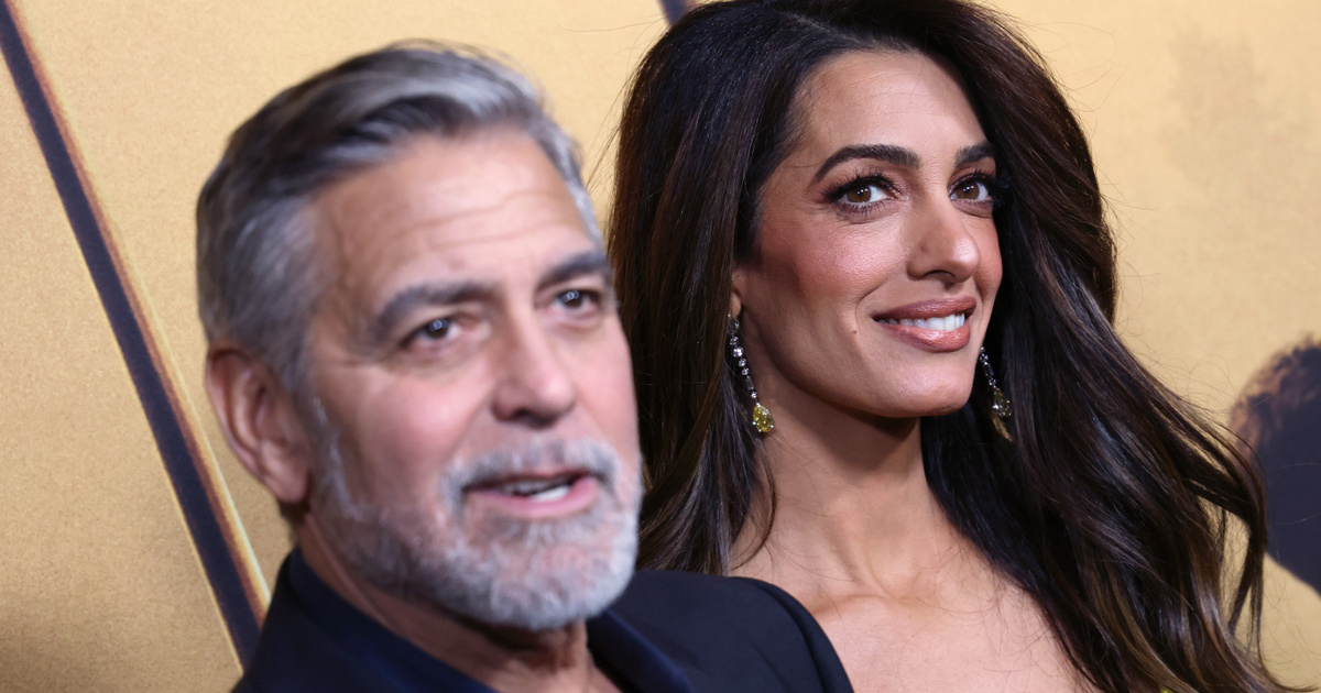 Amal Clooney ragyogó virágos nyári stílusában: a páros George Clooney-val kéz a kézben pózol