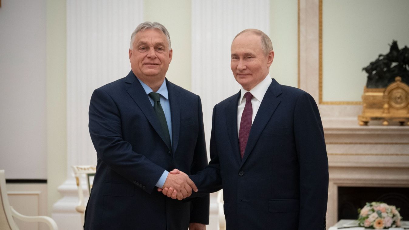 Diplomáciai találkozó a kapuk mögött: Orbán Viktor és Putyin első képei