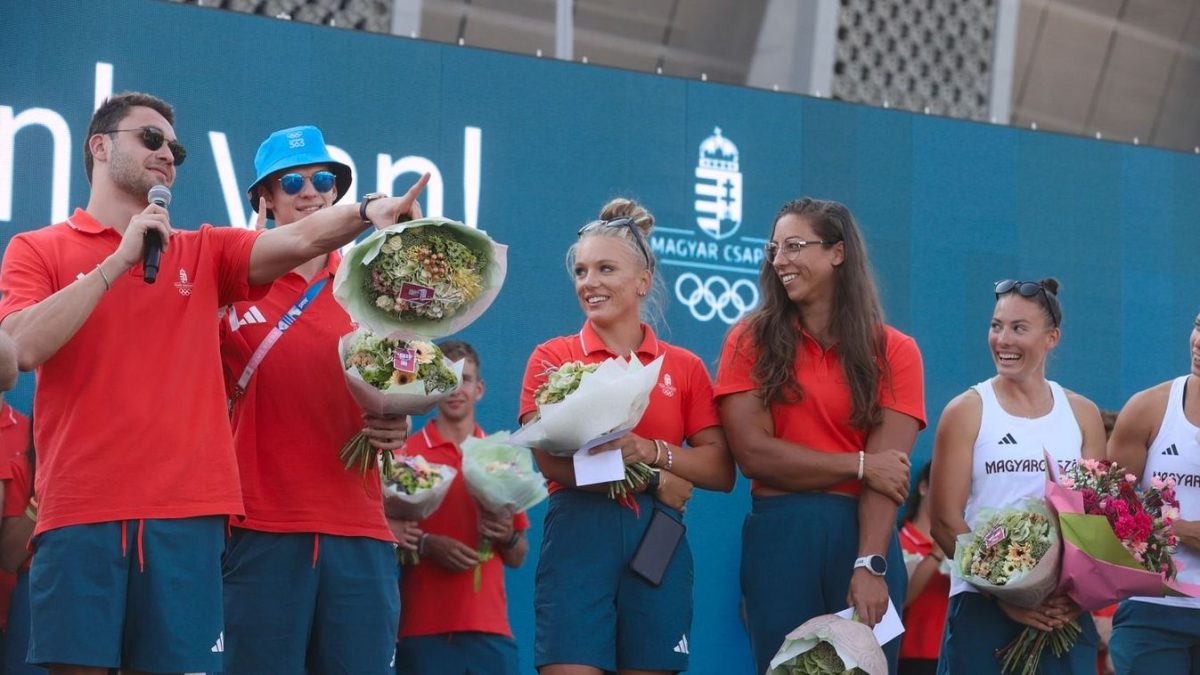 Olimpiai hősök egymás mellett a színpadon: Milák Kristóf és társai