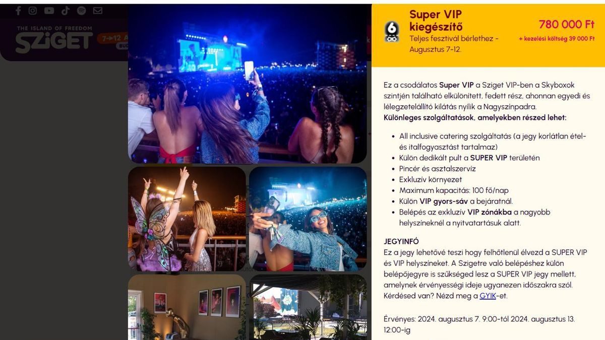 A luxus és a VIP-világ találkozása a Szigeten: Magyar Péter éjfélig tartó mulatozása