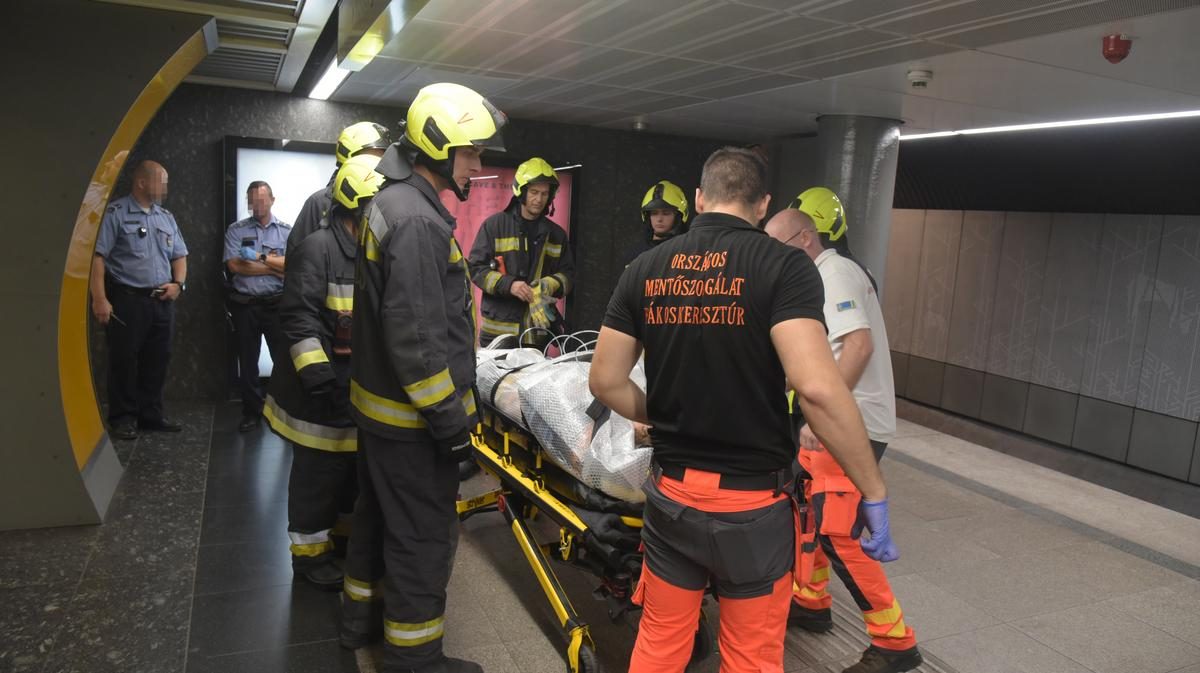 Életmentő hősies tettek a Kálvin tér metrósínek között