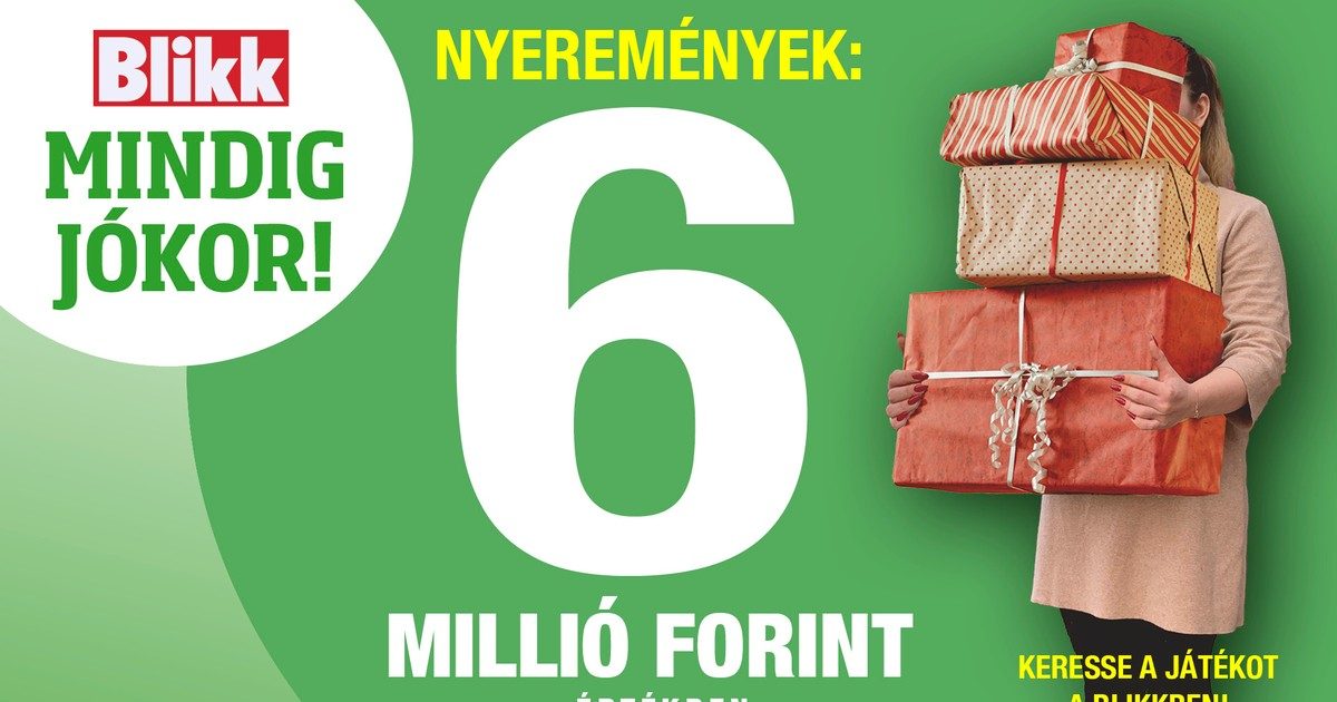 6 millió forint értékben nyereményeket osztogat a Blikk: érdemes részt venni!