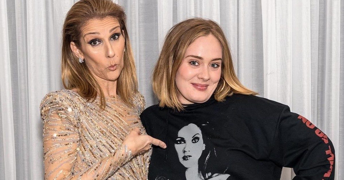 Adele megható pillanata a színpadon: könnyek között találkozott Céline Dionnal