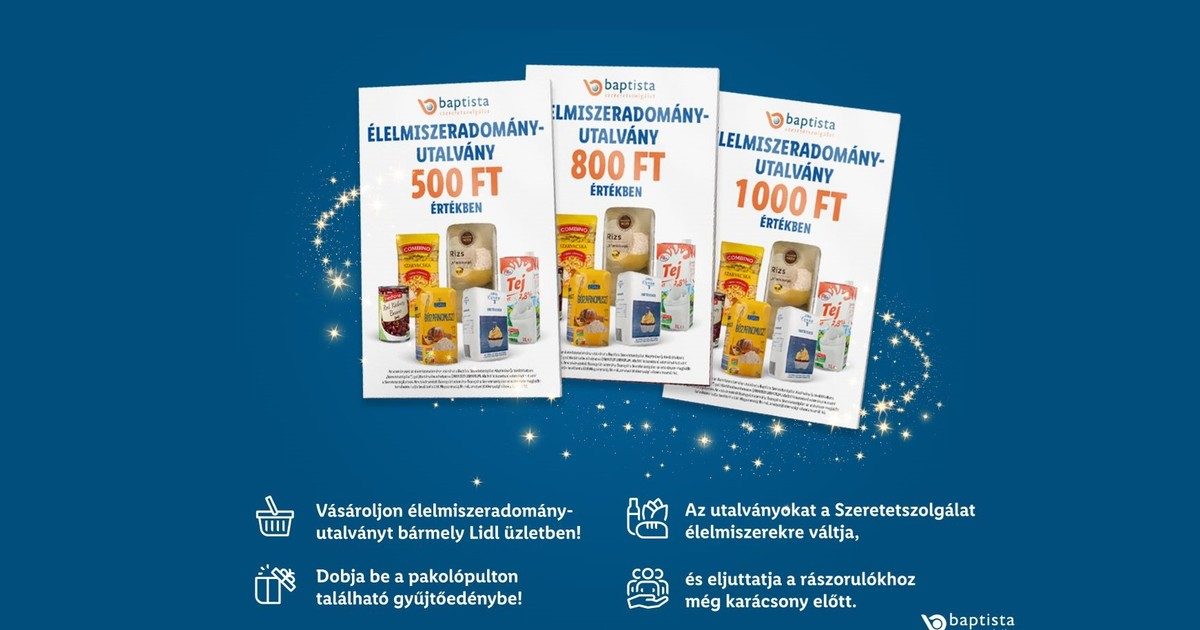 Adjunk hozzá egy kis örömöt az ünnepekre: Keresse ezeket az utalványokat a Lidl áruházakban!