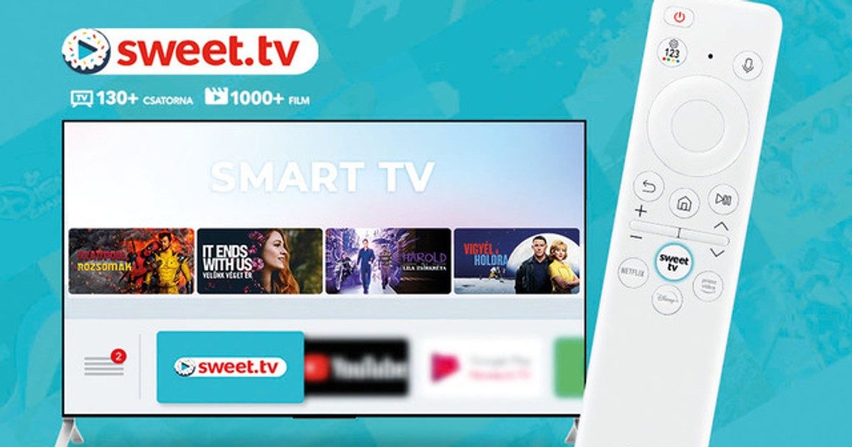 Azonnali szórakozás: SWEET.TV-gomb a Samsung Smart TV távirányítóján